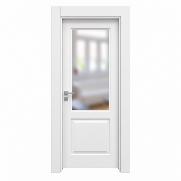 BY-4033B Porte intérieure laqué Vitrée
